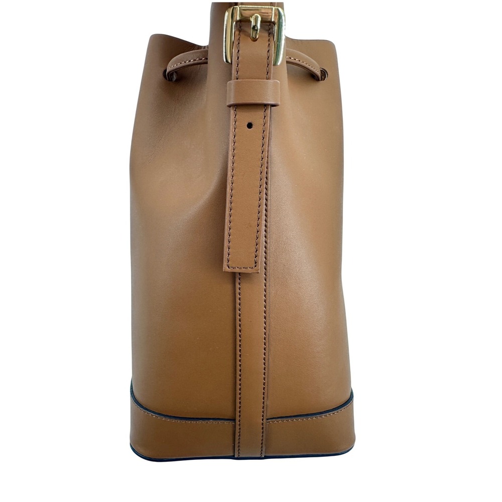 PARIS/64 Always Caramel Bucket Bag Cognac Brown Leather Drawstring Spain Luxury - Picture 4 of 16